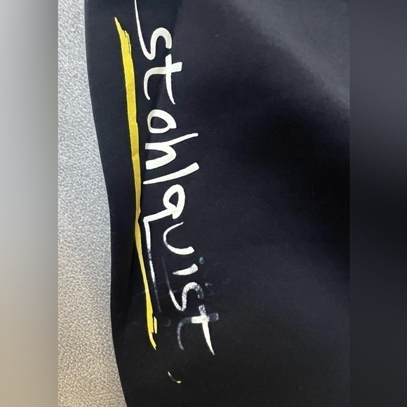 STOLQUIST Youth Large Shorty Wetsuit Black Yellow - Picture 7 of 7